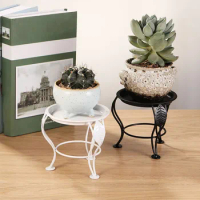 Iron Flower Pot Shelf Plant Stand Tripod Bracket for Bathroom Stylish Modern Multifunctional Plant Stand for Home Garden