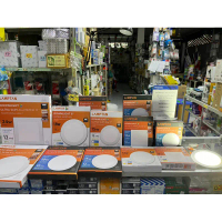 Lamptan โคมไฟดาวไลท์ ฝังฝ้า Panel LED 9w 12w 15w 18w 24w รุ่นขอบอลูมิเนียม Ultra Slim Alu