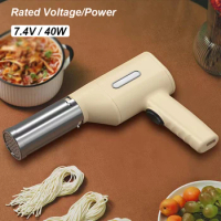 Electric Pasta Noodle Maker 5 Molds Pasta Maker Machine Portable Rechargeable Utility Kitchen Gadget