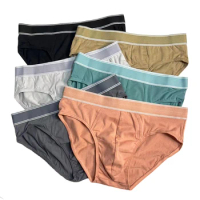 4Pcs/Lot Men's Briefs Sexy Underwear Men Cotton Underpants Comfortable Print Panties Male Lingerie Breathable Cuecas