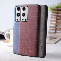 Case for Oneplus 9 Pro 9R 9RT coque Textile texture PU leather Soft TPU&amp;Hard PC phone cover for oneplus 9 pro case funda