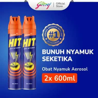 HIT Aerosol Orange Multipack 600ml - Basmi Nyamuk Demam Berdarah