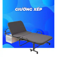 Giường xếp gọn đa năng di động khung sắt KOHNAN LIFELEX 455NV/BK Xanh Navy