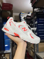 NEW LIMITED EDITION NEW BALANCE 530 WHITE RED / ORIGINAL U530CSG 40