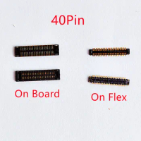 10Pcs 40pin LCD Display FPC Connector On Board Screen Flex Plug Port For Samsung Galaxy A10S A107 A20S A207 G6200 A6S A22 5G