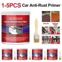 1-5PCS Water-based Primer Metal Surfaces Car Rust-free Primer Multi Purpose Chassis Rust Converter for Car Dumpsters Railings