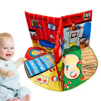 Crinkle Book Fabric Soft Books Soft Crinkle Books Early Educational Toy Montessori Preschool Busy Book Travel Toys For Kids