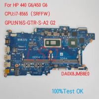 DA0X8JMB8E0 For HP ProBook 440 G6/450 G6 Laptop Motherboard With CPU i7-8565 PN:L44886-601 100% Test OK