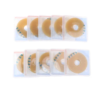 Colostomy Bags 15-65mm Stoma Pouch Bags 10 Pcs Open Ostomy Bags Skin Color No Need Clip Translucent Colostomy Bag 10Pcs/box