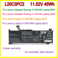 New Laptop Battery L20C3PC2 L20M3PC2 For Lenovo Ideapad Gaming 3 15ACH6 15IHU6 82K1 82K2 L20L3PC2 L20D3PC2 45WH