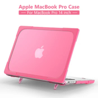 For Macbook Pro 14 Case A2442 Stand Cover Hard Ultra Thin Laptop Case For MacBook Pro Case 2021 M1 Funda Capa Touch ID Cover