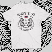 COD [จัดส่งจากประเทศไทย] Tiger Muay Thai  Tee Thailand Kickboxing Martial Art Gym Short-Sleeve Unise