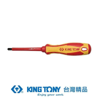 【KING TONY 金統立】專業級工具耐電壓十字複合起子PH1*100mm(KT147E0104)