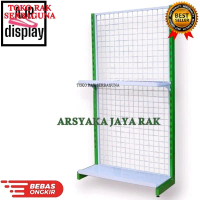 Rak Besi Toko Mini market Single Start Tersedia beberapa Variasi