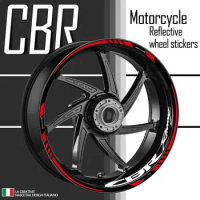 Reflective Motorcycle Accessories Wheel Sticker Inside of Hub Decals Rim Stripe Tape For HONDA CBR 400 600 650 1000 1100RR 250R