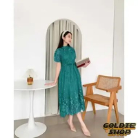 Goldie Shop Dress Kondangan Yoora sixe M - XXL 12 WARNA / Dress Natal Big Size / Christmas Dress Jum