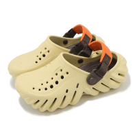 【Crocs】洞洞鞋 Echo Clog K 中童 芝麻色 小朋友 波波小克駱格 涼拖鞋 休閒鞋 卡駱馳(2081900HX)