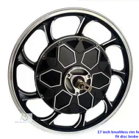 22 Inch Tire 17 Inch Rim Brushless Hub Wheel Motor Disc Brake,can fit 22 inch tire phub-17nd