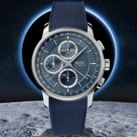 MIDO美度 官方授權 BARONCELLI永恆系列 月相計時機械腕錶 母親節 禮物 42mm / M0276251704100