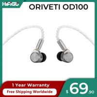 ORIVETI OD100 Exclusive DLC 9.2mm Dynamic Driver Earphones HiFi Music Wired CNC Milled Metal In Ear Monitor 3.5mm Stereo Plug