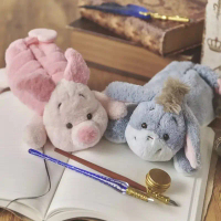 กระเป๋าเก็บปากกาดีไซน์ตุ๊กตาหมู Pijie Eeyore และลา ดีไซน์การ์ตูนน่ารัก เหมาะสำหรับนักเรียน ความจุมาก