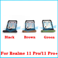For Realme 11 Pro 11Pro Plus 5G 11 Pro+ Sim Card Tray Micro SD Reader Holder Adapter Repair Spare Parts