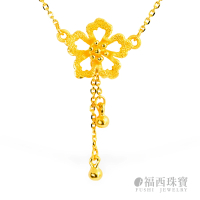 【福西珠寶】黃金項鍊 櫻花季鎖骨鍊(金重1.16錢+-0.03錢)
