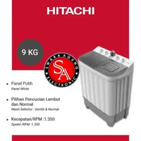 Mesin Cuci 2 Tabung 9 Kg Hitachi Type : LTT09JWT - Big Capacity ( Medan )
