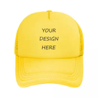 Personalized Custom Your Photo Logo Text Print Baseball Cap Women Men Breathable Your Design Here DIY Trucker Hat Streetwear