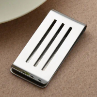 Stainless Steel Money Clips Hollow Out Porous Cash Clamp Holder Craft Minimalist Wallet Portable Suitable for Wallet Clips Books