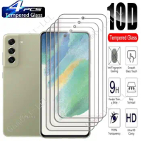 4PCS For Samsung Galaxy S20 S21 FE Screen Protective Tempered Glass On GalaxyS22 S20FE S21FE S22 S23 Plus Protection Cover Film