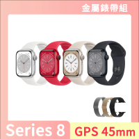 金屬錶帶組 Apple Apple Watch S8 GPS 45mm(鋁金屬錶殼搭配運動型錶帶)