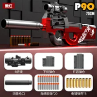 Toy Gun P90 armas Airsoft Weapons Manual Air Rifle Sniper With Soft Bullets Pneumatic Gun For Adults Boys Outdoor Games CS Go