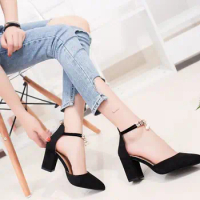 2019 Hot Selling Side with Summer Women Shoes Pointed Toe Pumps Dress Shoes High Heels Boat Shoes Wedding Shoes