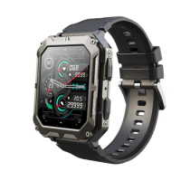 LEMFO C20Pro Smart Watch Men Sport Smartwatch IP68 Waterproof Bluetooth Call 380mAh Lifetime 123 Sport Modes 1.83 Inch HD Scree