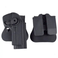 Tactical Pistol Holster For M92 G17 PX4 P220 P226 Plastic Magazine Pouch Waist Holster Outdoor Training Gear Hunting AQB142