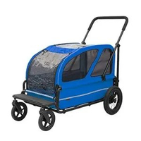 Carriage 大型犬 高級寵物手推車 50g - 藍色