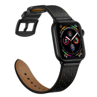 Leather Band for Apple Watch Series 4 44mm 42mm bands Wrist Classic Strap for iWatch series 1/2/3 38mm 40mm Bracelet women men