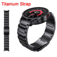 No Gap Real Titanium Watchband for Samsung Galaxy Watch 4 Classic 46mm 42mm Strap For Samsung Galaxy Watch 5 40 44mm/Watch 5 Pro