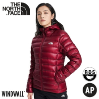 【The North Face 女 800FP 防潑水外套《紫紅》】4NAJ/保暖連帽外套/防潑水/休閒連帽外套
