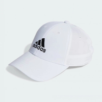 【adidas 愛迪達】帽子 棒球帽 運動帽 遮陽帽 BBALLCAP LT EMB 白 II3552