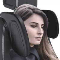 Car Seat Headrest Seat Side Pillow Telescopic Adjustable Memory Foam Neck Pillow Cushion for Kids Passengers Sleep Better