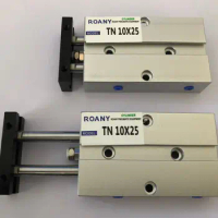 TN10x25 25mm Bore 25mm Stroke Double Rod Aluminum Alloy Pneumatic Air Cylinder TN10-25 TDA10-25