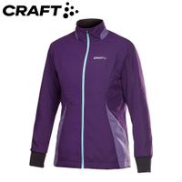 【CRAFT 瑞典 女 AXC 防風保暖外套《深紫》】1900987/刷毛外套/防風外套/夾克