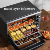 45L Large Capacity Bread Baking Ovens Household Automatic Toaster Oven Pizza Oven Bakery Electric Ovens Air Fryer Accessories