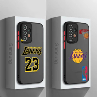 Los Angeles-Lakers For Samsung Galaxy A54 A34 A24 A73 A53 A23 AA52 A42 A32 A71 A51 Frosted Translucent Hard Phone Case