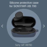 1Set For SONY WF-XB700 Wireless Bluetooth Headphone Cover Silicone Earphone Anti-lost Anti-fall Protective Shell Case with Hook
