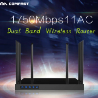 1750Mbps Gigabit Wireless Router Dual Band 5.8G&amp;2.4G high-power wireless AC router