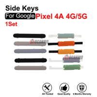 For Google Pixel 4A 4G 5G Side Button Keys Power On /Off Volume Button Replacement Parts Use For Black White Orange Phone