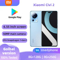Xiaomi Civi 2 5G Android 6.55-inch RAM 8GB ROM 128GB Qualcomm Snapdragon 7 Gen1 used phone